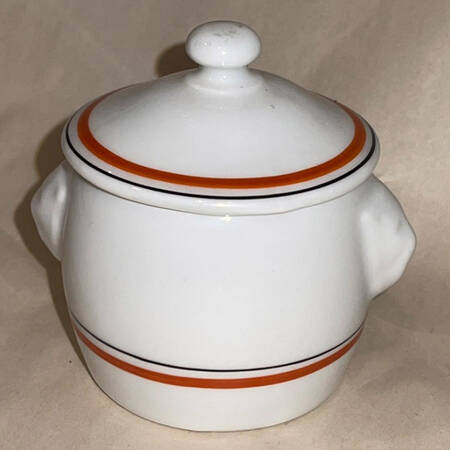 Bistrot Rust Orange Mustard Jar & Lid