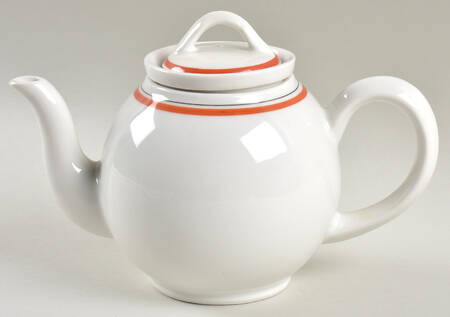 Bistrot Rust Orange Tea Pot & Lid w/Infuser