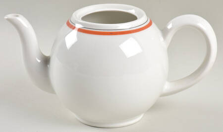 Bistrot Rust Orange Teapot No Lid