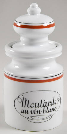 Bistrot Rust Orange Mustard Jar & Lid