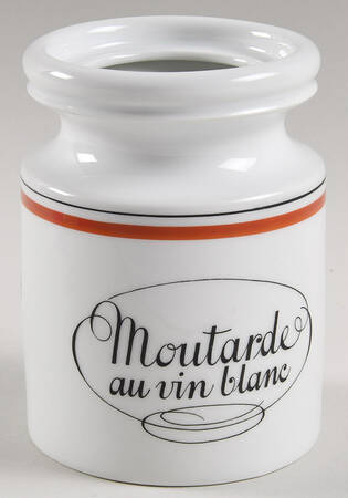 Bistrot Rust Orange Mustard Jar No Lid