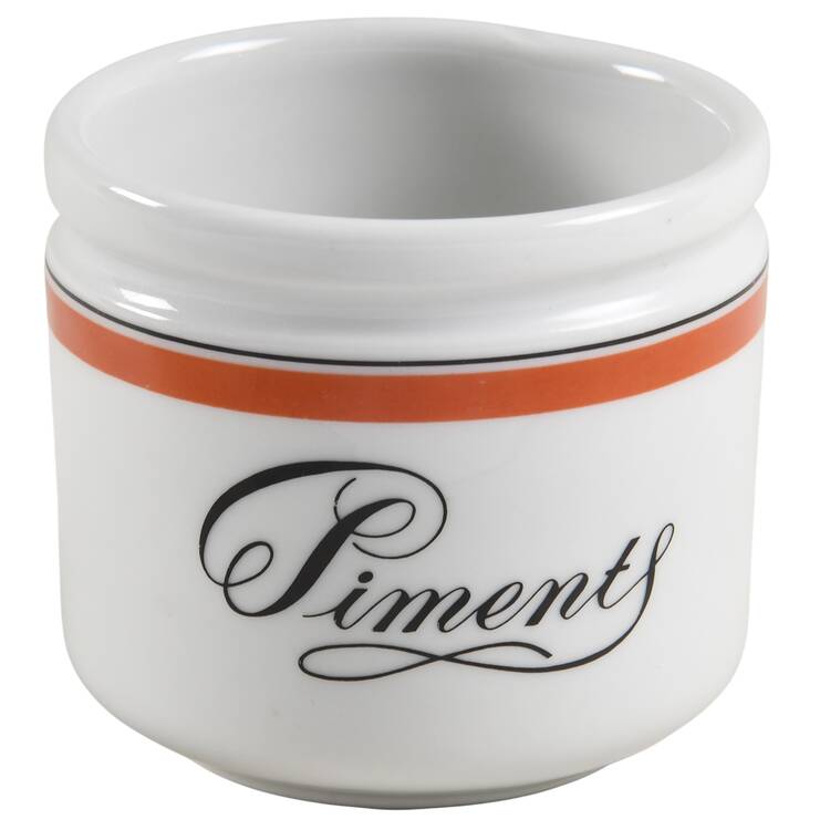 Bistrot Rust Orange Small Spice Jar No Cork Stopper