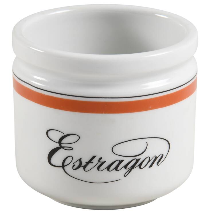 Bistrot Rust Orange Small Spice Jar No Cork Stopper
