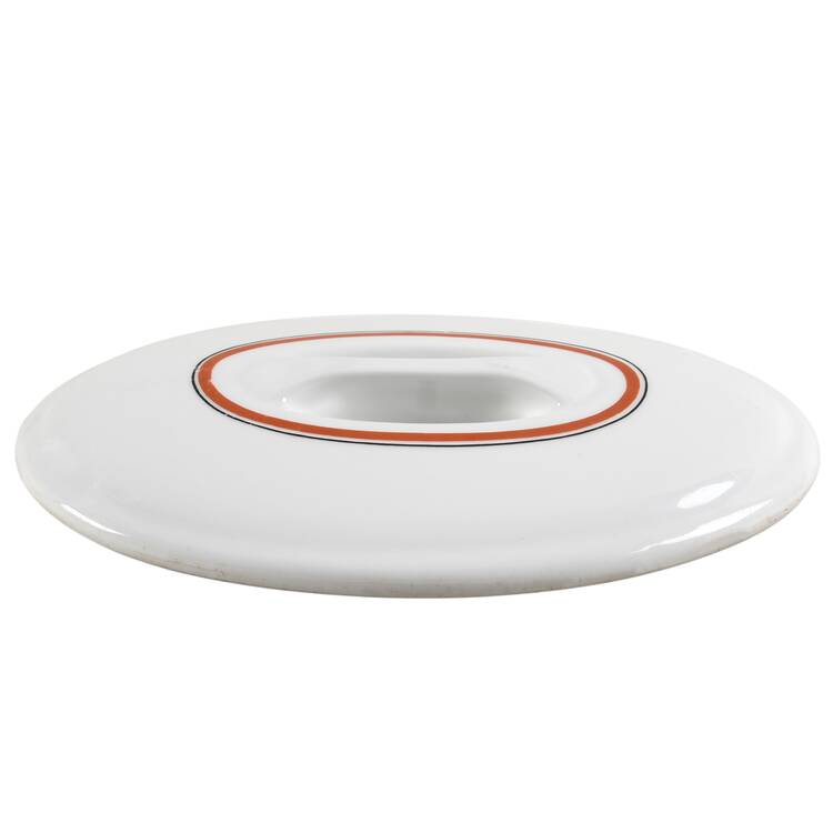 Bistrot Rust Orange Lid for 1.5 Quart Oval Covered Casserole