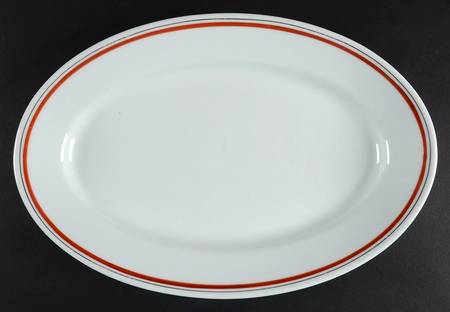 Bistrot Rust Orange 13" Oval Serving Platter