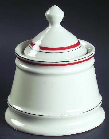 Bistrot Rust Orange Sugar Bowl & Lid