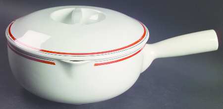 Bistrot Rust Orange 1.5 Quart Saucepan with Lid