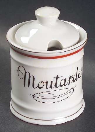Bistrot Rust Orange Mustard Jar & Lid
