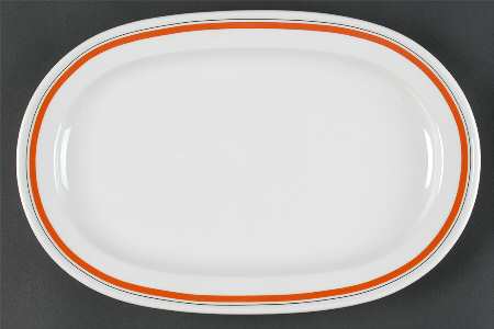 Bistrot Rust Orange 13" Oval Serving Platter