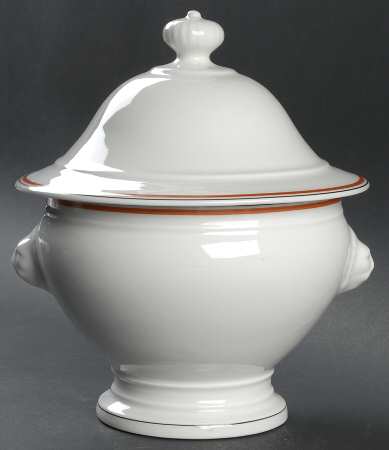 Bistrot Rust Orange Round Covered Vegetable