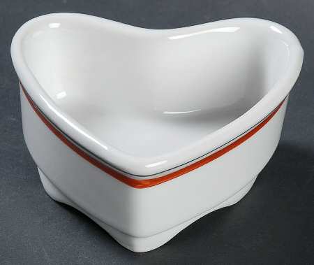 Bistrot Rust Orange 3" Heart Shaped Bowl
