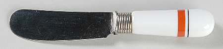Bistrot Rust Orange Hollow Handle Butter Spreader
