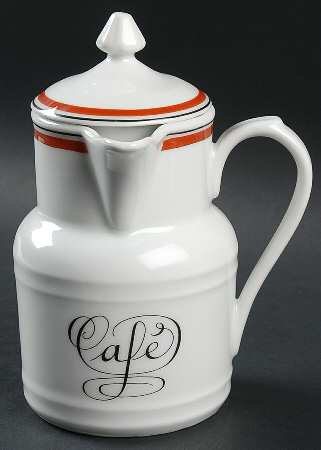 Bistrot Rust Orange 18 Oz Coffee Jug & Lid