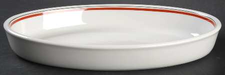 Bistrot Rust Orange 11" Oval Baker