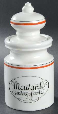 Bistrot Rust Orange Mustard Jar & Lid