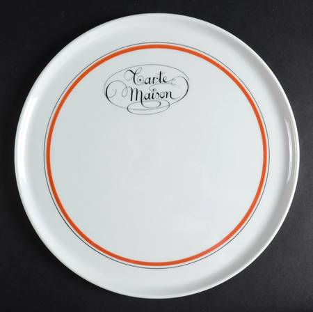 Bistrot Rust Orange Cake Plate