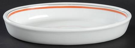 Bistrot Rust Orange 9" Oval Baker