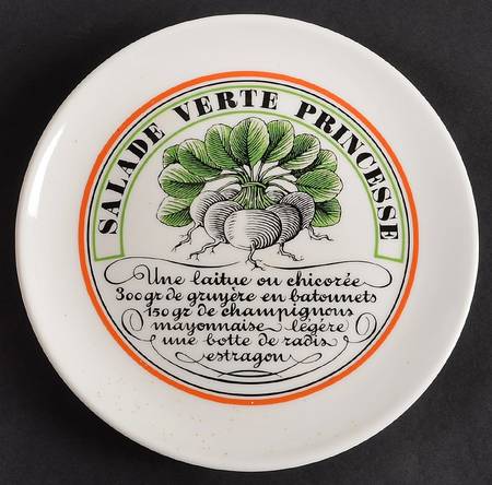 Bistrot Rust Orange Canape Plate