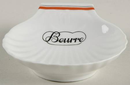 Bistrot Rust Orange Shell Shaped Butter Tray