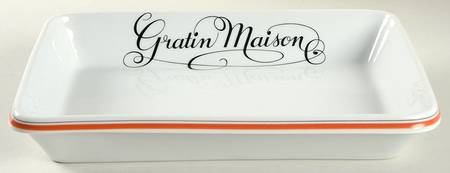 Bistrot Rust Orange 12" Rectangular Baker