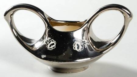 Platinum Rose Mini Open Sugar Bowl