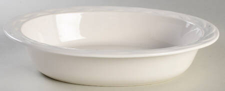 Acadia White 11" Oval Vegetable Bowl