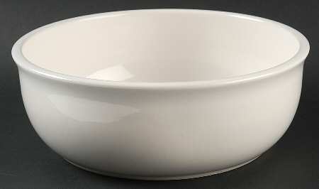 Acadia White Round Vegetable No Lid
