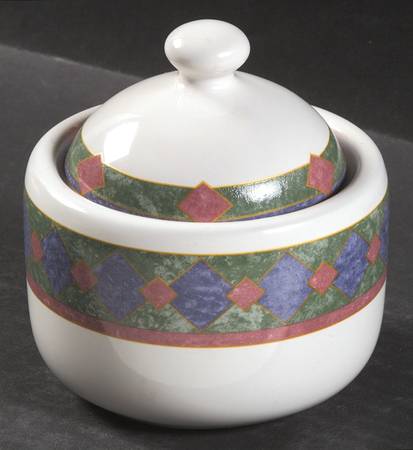 Amalfi Mediterranean Sugar Bowl & Lid