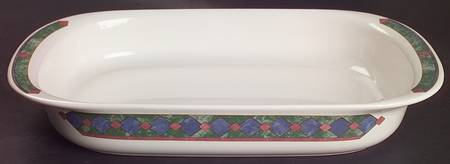 Amalfi Mediterranean 13"  Rectangular Baker