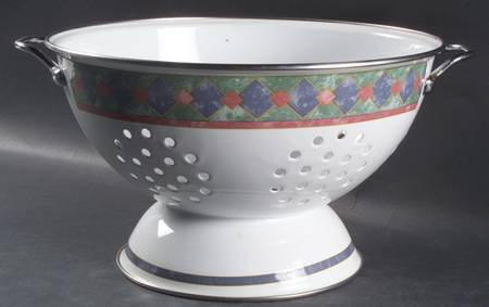 Amalfi Mediterranean Metal Colander