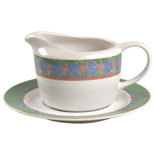 Amalfi Mediterranean Gravy Boat & Underplate