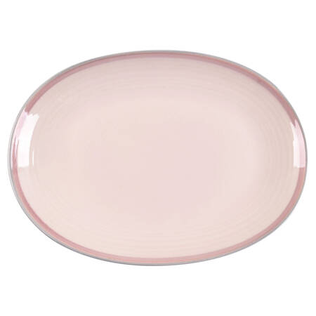Aura Pink 14" Oval Serving Platter