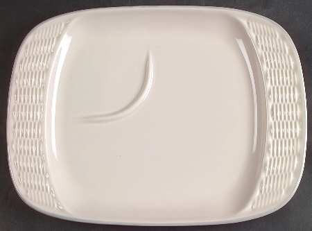 Aura Pink Rectangular Basketweave Snack Tray