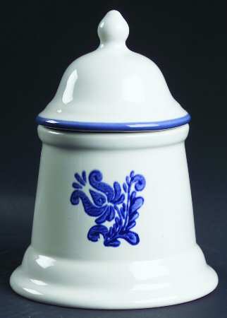 Blue Village Sugar Bowl & Lid by Pfaltzgraff