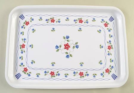 Bonnie Brae 18" Rectangular Melamine Tray