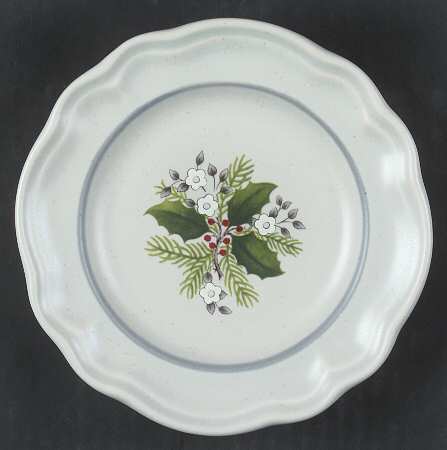 Christmas Heirloom Bread & Butter/Dessert Plate