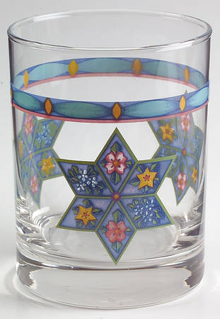 Crystaflora Glassware Double Old Fashioned by Pfaltzgraff