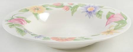 Dahlia Large Rim Soup Bowl