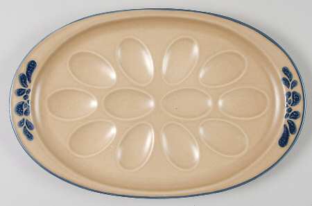 Folk Art Deviled Egg Plate by Pfaltzgraff