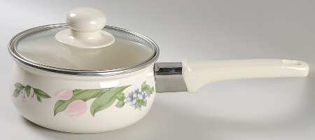 Garden Party (Garden Impressions) 1 Quart Metal Cvrd Saucepan with Glass Lid