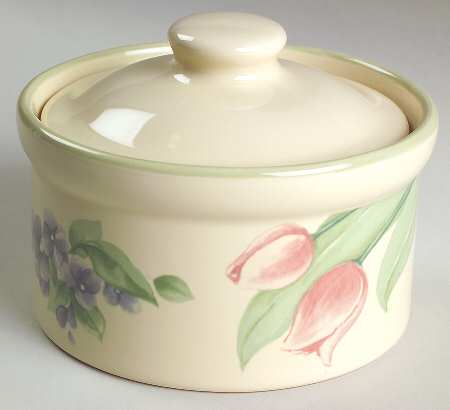 Garden Party (Garden Impressions) Large Butter Tub & Lid