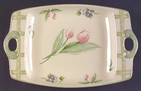Garden Party (Garden Impressions) 12" Rectangular Serving Platter