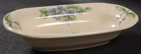 Garden Party (Garden Impressions) 8" Oval Renaissance Bowl