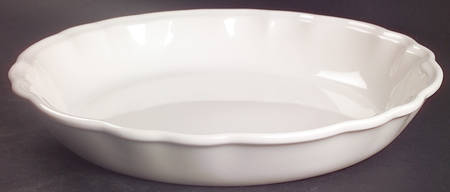 Gazebo White Pie Serving Plate