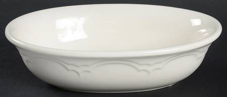 Gazebo White 8" Oval Vegetable Bowl