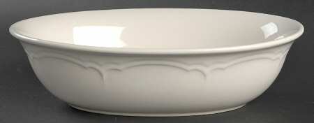 Gazebo White 10" Oval Vegetable Bowl