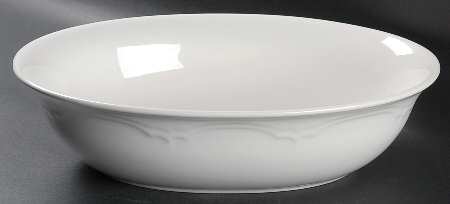 Gazebo White 11" Oval Vegetable Bowl