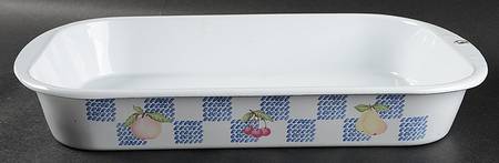Hopscotch (Fruit) 15" Metal Rectangular Baker