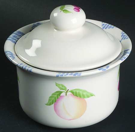 Hopscotch (Fruit) Sugar Bowl & Lid