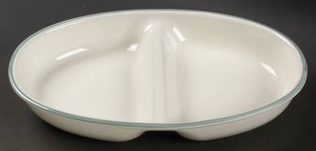 Juniper 12" Oval Divided Vegetable Bowl